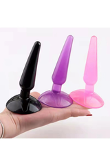 Yumuşak Jel Dokuda Vantuzlu Anal Vajinal Açıcı Genişletici Alıştırıcı Anal Plug Ve Tıkaç